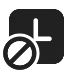 Shifts Deny SVG Icon